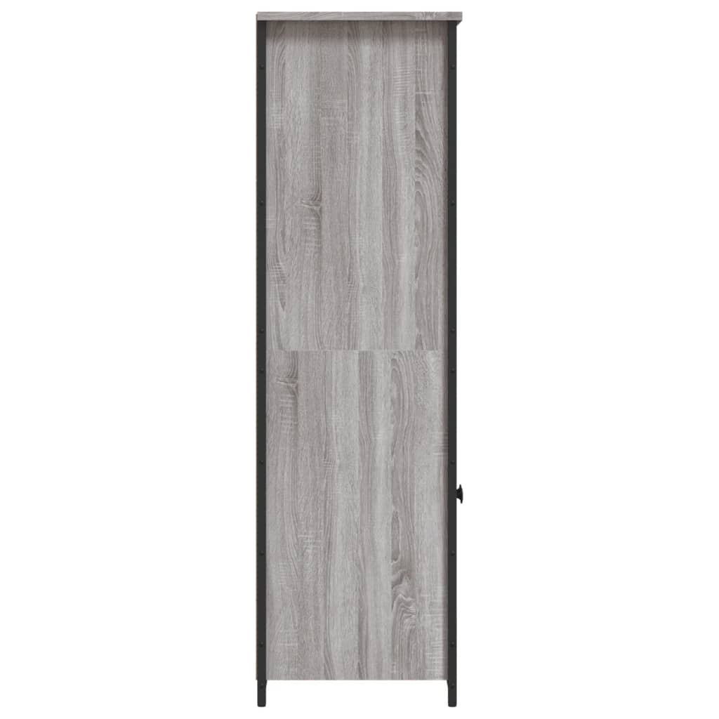 vidaXL Dulap înalt, gri sonoma, 62x36x121,5 cm, lemn compozit