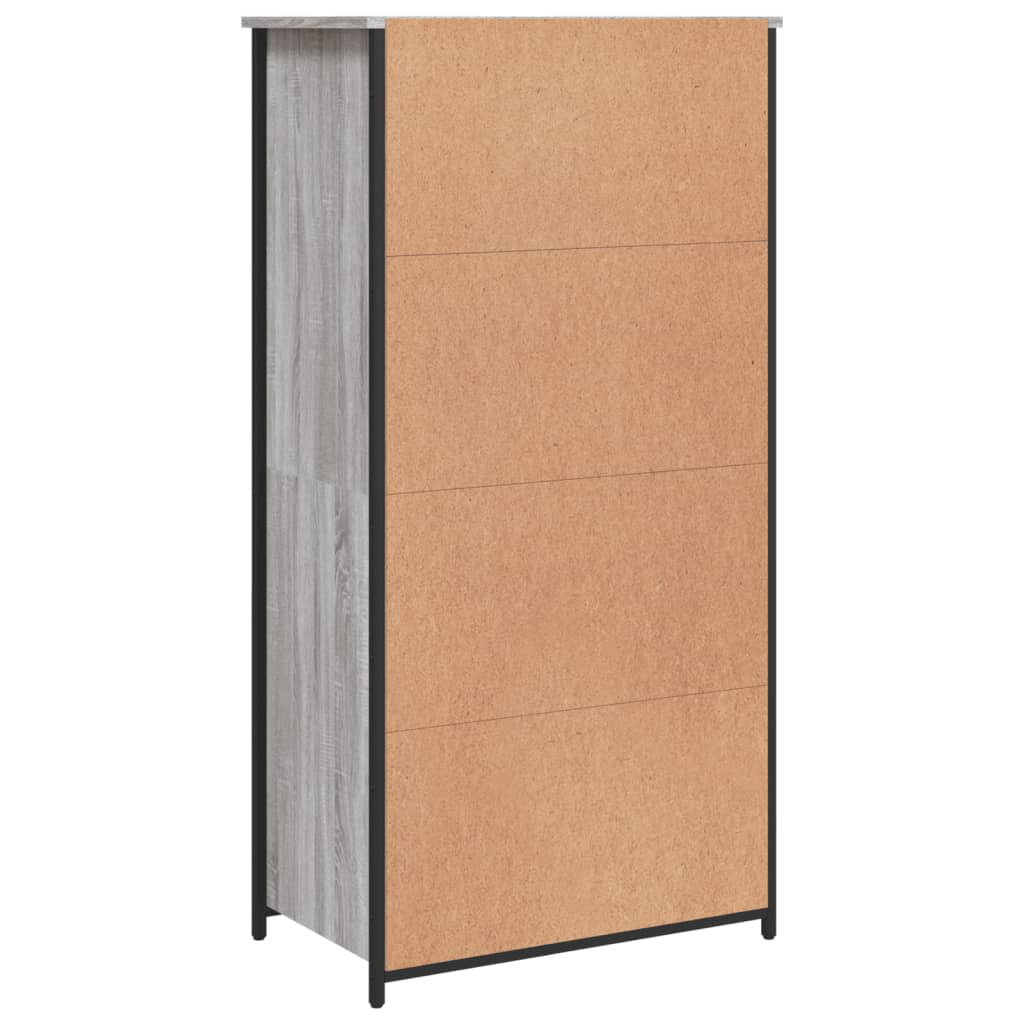 vidaXL Dulap înalt, gri sonoma, 62x36x121,5 cm, lemn compozit