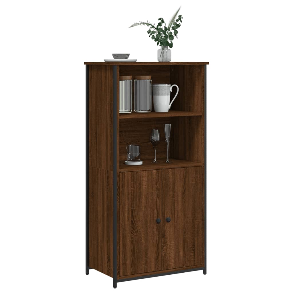 vidaXL Dulap înalt, stejar maro, 62x36x121,5 cm, lemn compozit