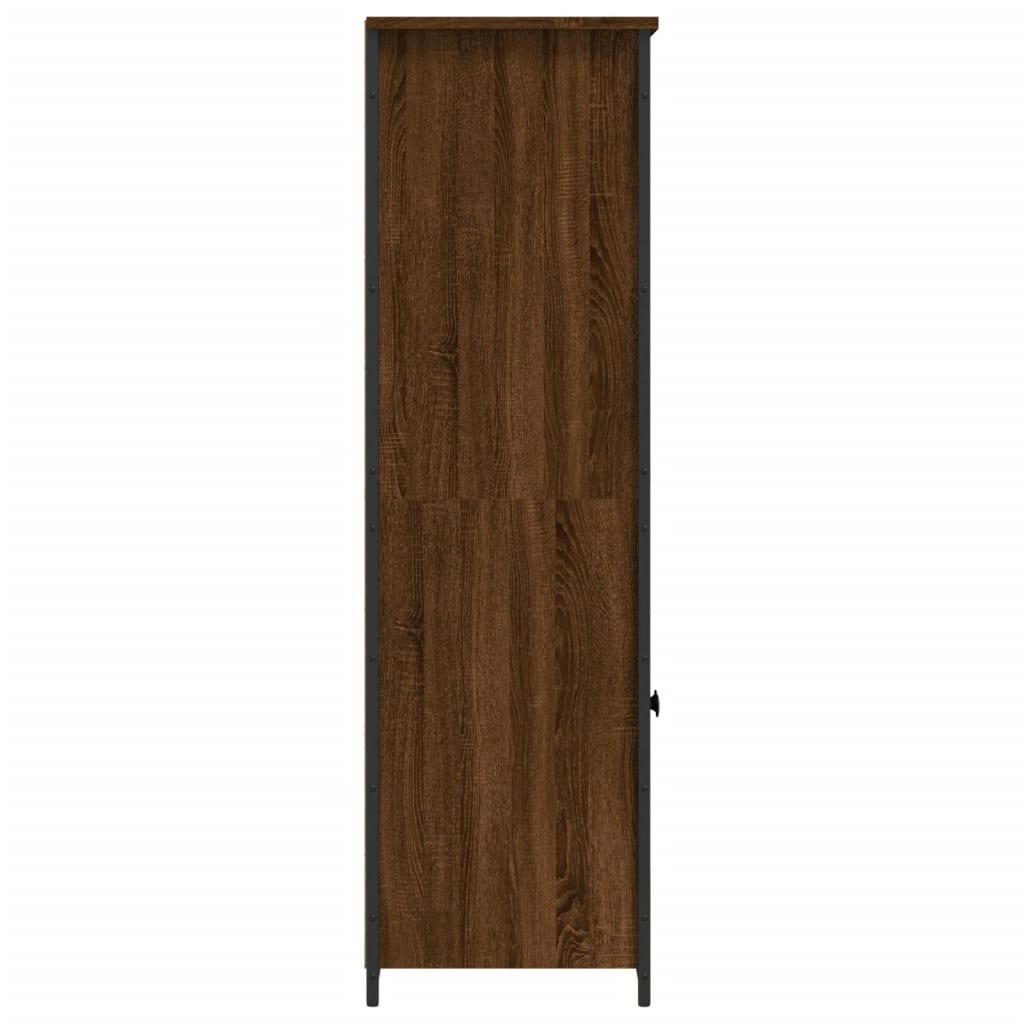 vidaXL Dulap înalt, stejar maro, 62x36x121,5 cm, lemn compozit