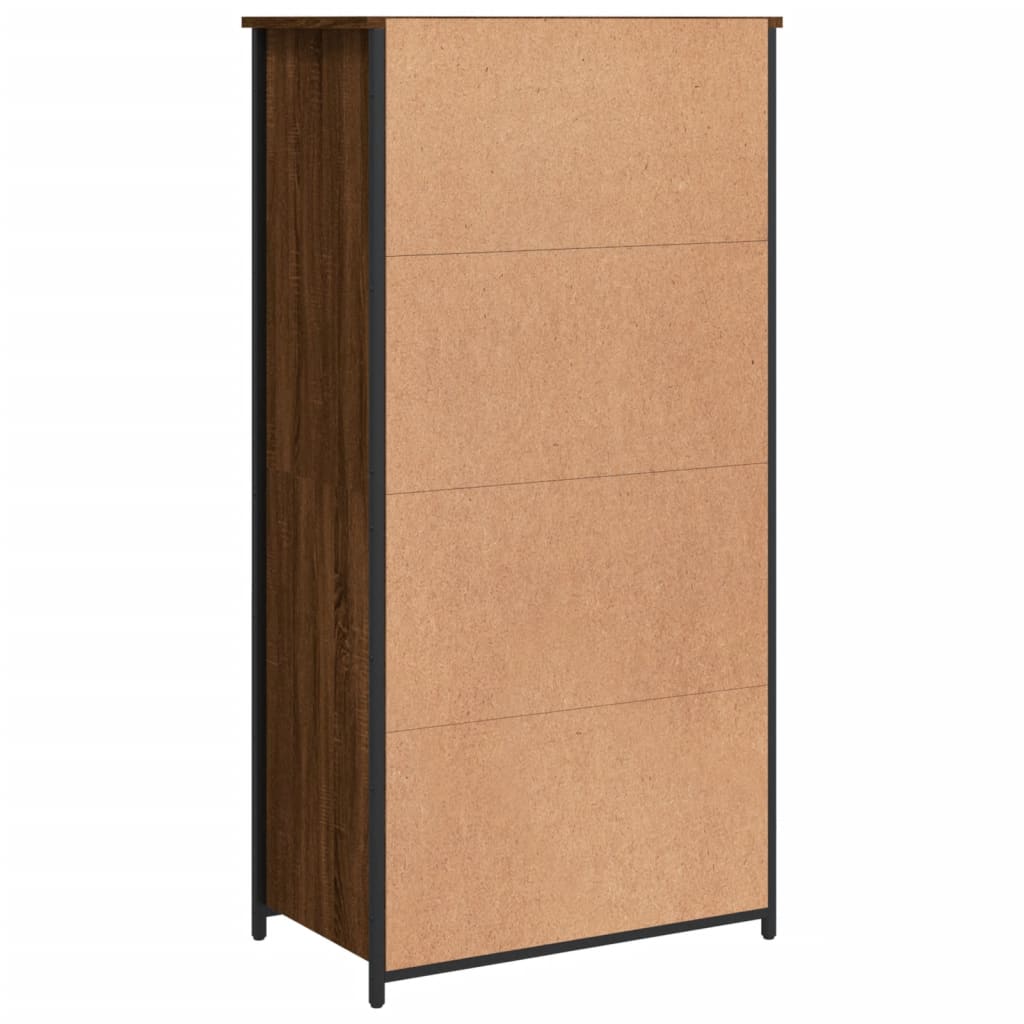vidaXL Dulap înalt, stejar maro, 62x36x121,5 cm, lemn compozit