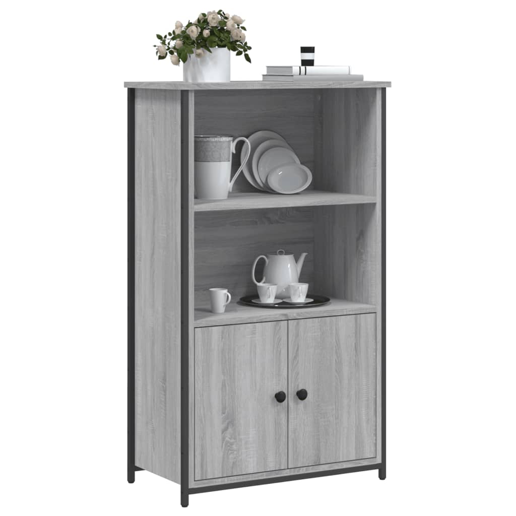 vidaXL Dulap înalt, gri sonoma, 62x32x103,5 cm, lemn compozit