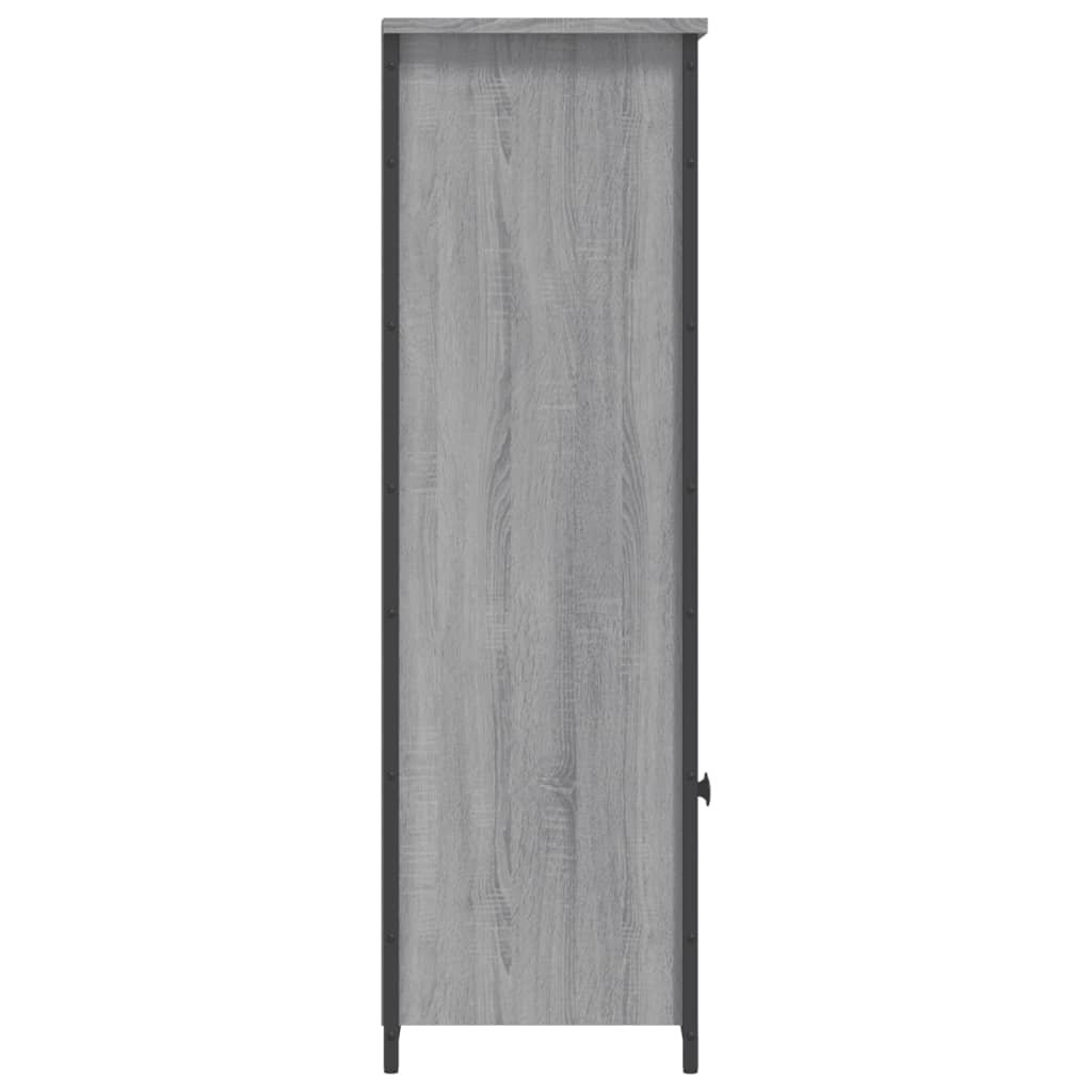 vidaXL Dulap înalt, gri sonoma, 62x32x103,5 cm, lemn compozit