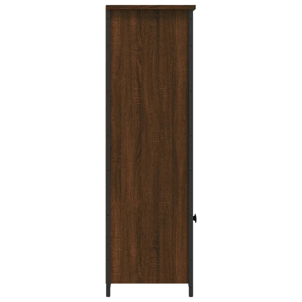 vidaXL Dulap înalt, stejar maro, 62x32x103,5 cm, lemn compozit