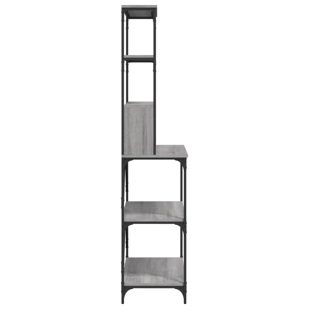 vidaXL Raft brutărie cu 6 niveluri, sonoma gri, 90x40x180 cm, lemn vidaXL Raft brutărie cu 6 niveluri, sonoma gri, 90x40x180 cm, lemn