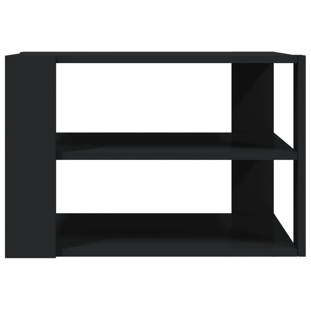 vidaXL Măsuță de cafea, negru, 59,5x59,5x40 cm, lemn compozit vidaXL Măsuță de cafea, negru, 59,5x59,5x40 cm, lemn compozit
