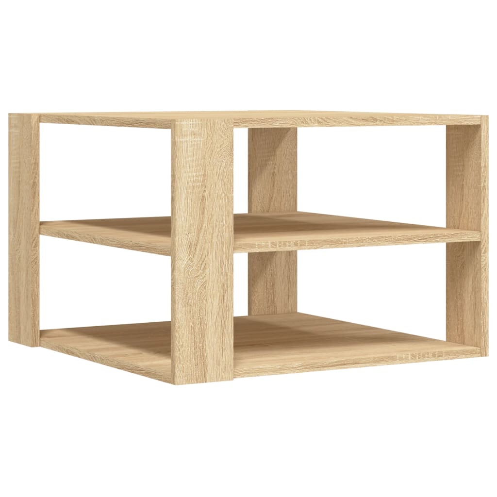 vidaXL Măsuță de cafea, stejar sonoma, 59,5x59,5x40 cm, lemn compozit vidaXL Măsuță de cafea, stejar sonoma, 59,5x59,5x40 cm, lemn compozit