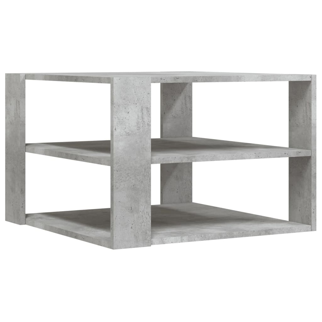 vidaXL Măsuță de cafea, gri beton, 59,5x59,5x40 cm, lemn compozit vidaXL Măsuță de cafea, gri beton, 59,5x59,5x40 cm, lemn compozit