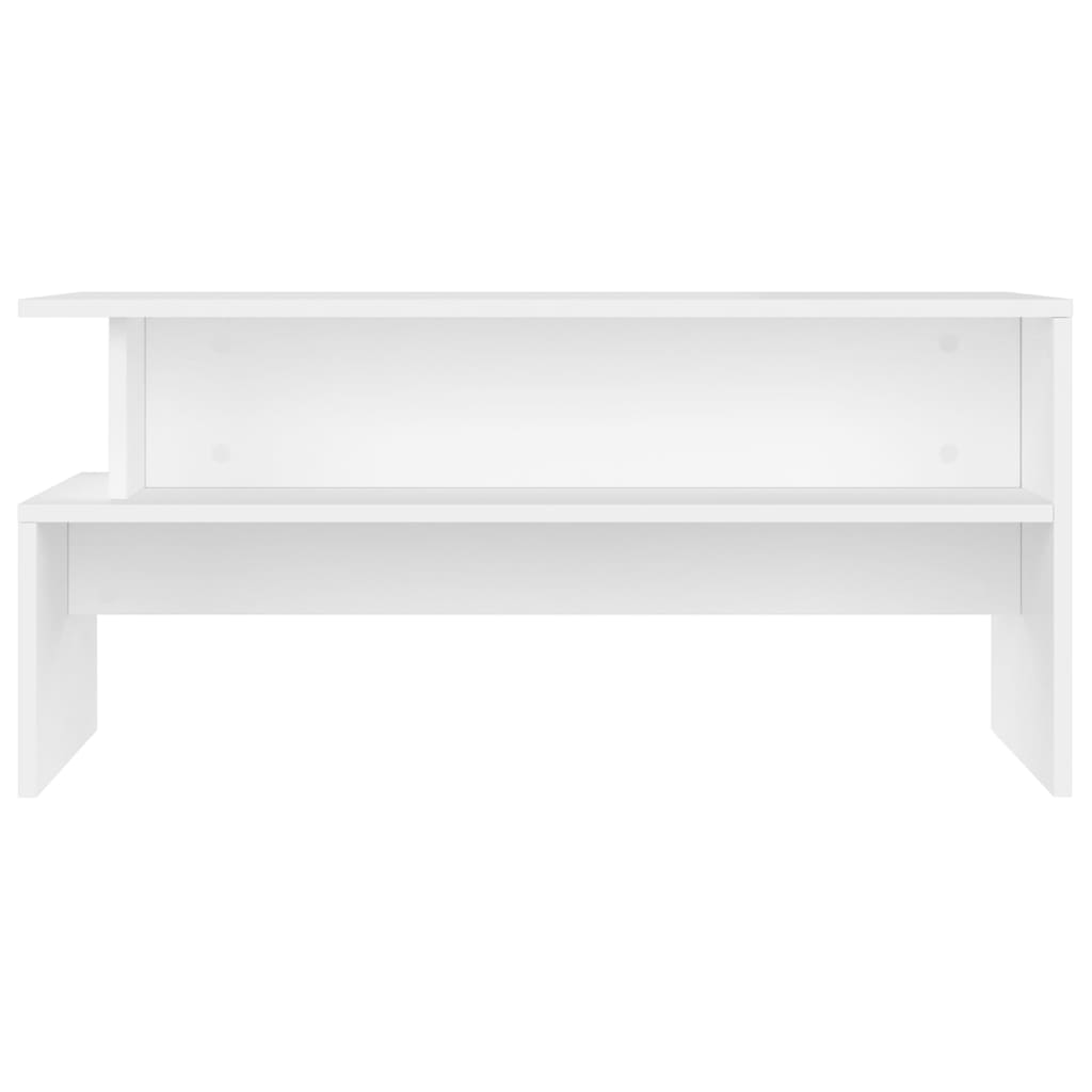 vidaXL Măsuță de cafea, alb, 90x55x42,5 cm, lemn prelucrat vidaXL Măsuță de cafea, alb, 90x55x42,5 cm, lemn prelucrat