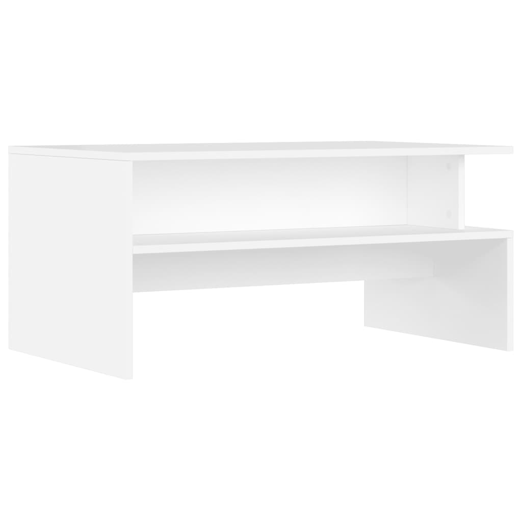 vidaXL Măsuță de cafea, alb, 90x55x42,5 cm, lemn prelucrat vidaXL Măsuță de cafea, alb, 90x55x42,5 cm, lemn prelucrat