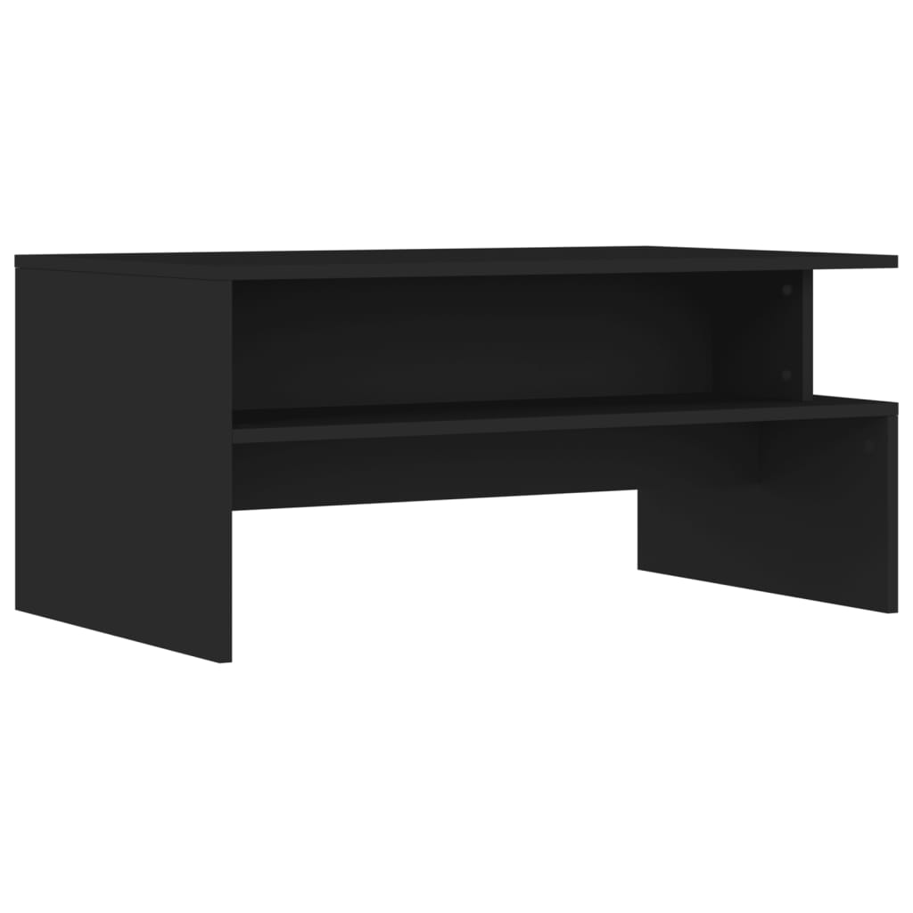vidaXL Măsuță de cafea, negru, 90x55x42,5 cm, lemn compozit