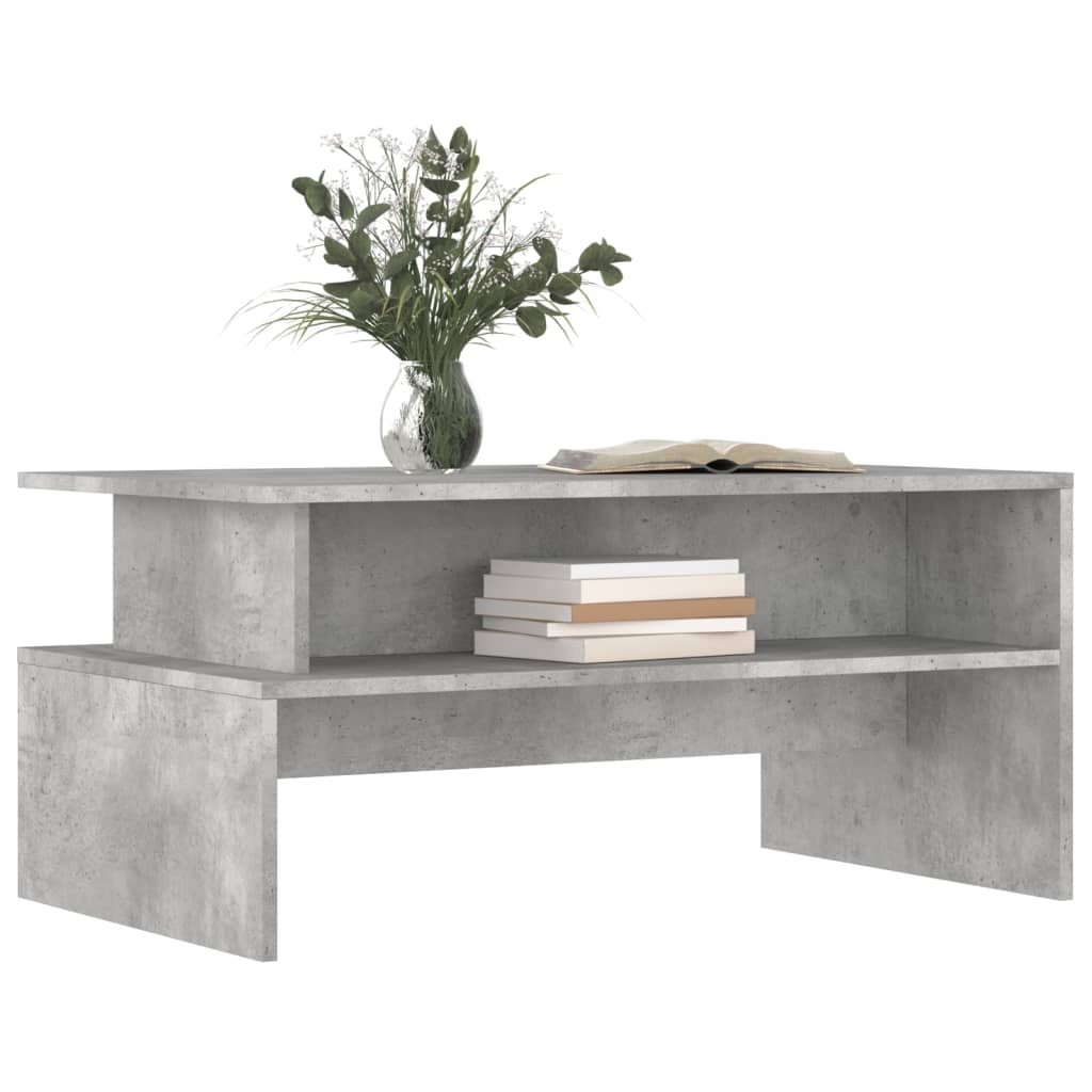 vidaXL Măsuță de cafea, gri beton, 90x55x42,5 cm, lemn prelucrat
