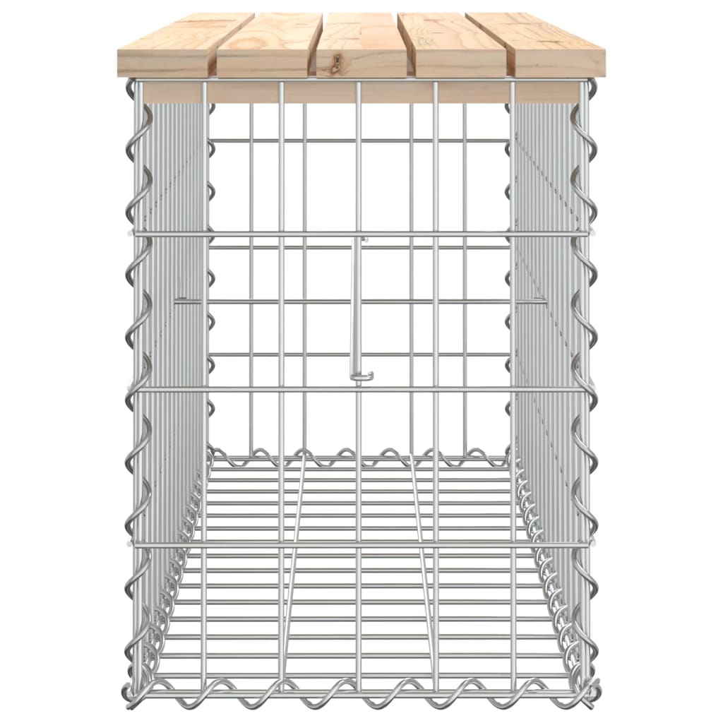 vidaXL Bancă de grădină, design gabion, 83x31,5x42 cm, lemn masiv pin vidaXL Bancă de grădină, design gabion, 83x31,5x42 cm, lemn masiv pin
