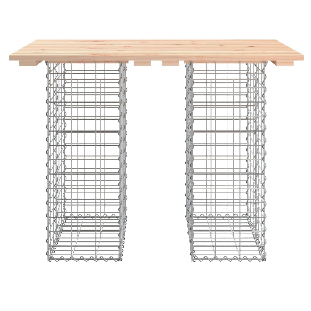 vidaXL Bancă de grădină, design gabion, 100x70x72cm, lemn masiv de pin