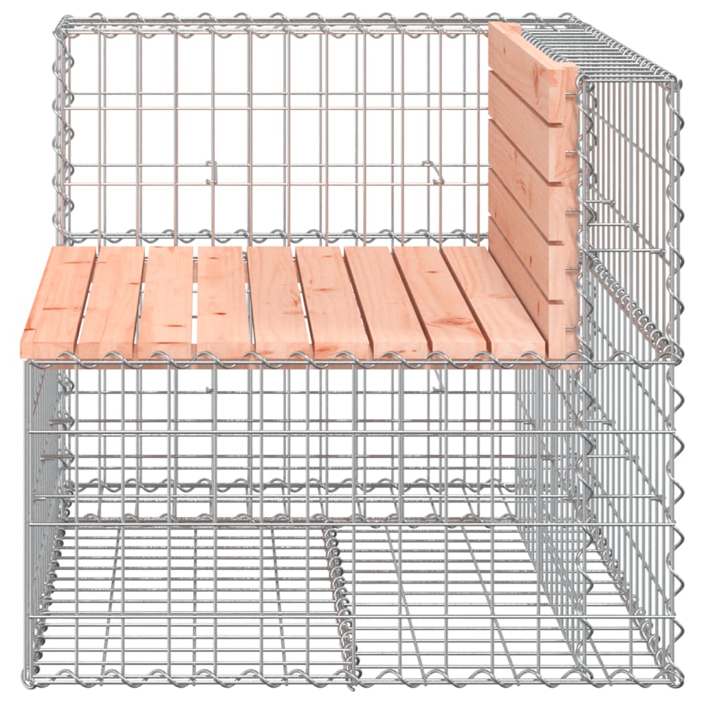 vidaXL Bancă de grădină design gabion 92x71x65,5 cm lemn masiv Douglas vidaXL Bancă de grădină design gabion 92x71x65,5 cm lemn masiv Douglas
