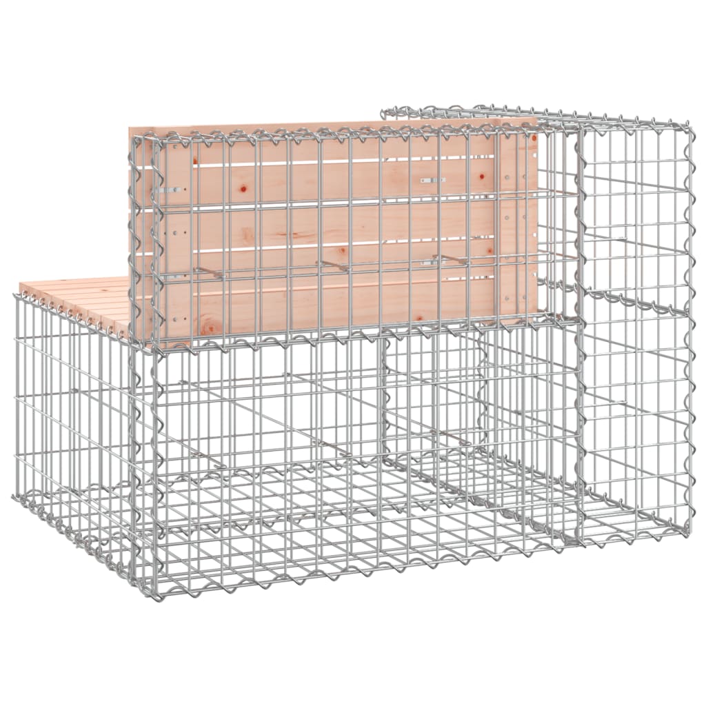 vidaXL Bancă de grădină design gabion 92x71x65,5 cm lemn masiv Douglas vidaXL Bancă de grădină design gabion 92x71x65,5 cm lemn masiv Douglas