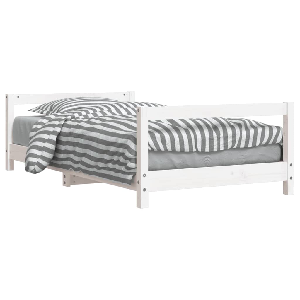 vidaXL Cadru de pat pentru copii, 80x160 cm, lemn masiv de pin vidaXL Cadru de pat pentru copii, 80x160 cm, lemn masiv de pin