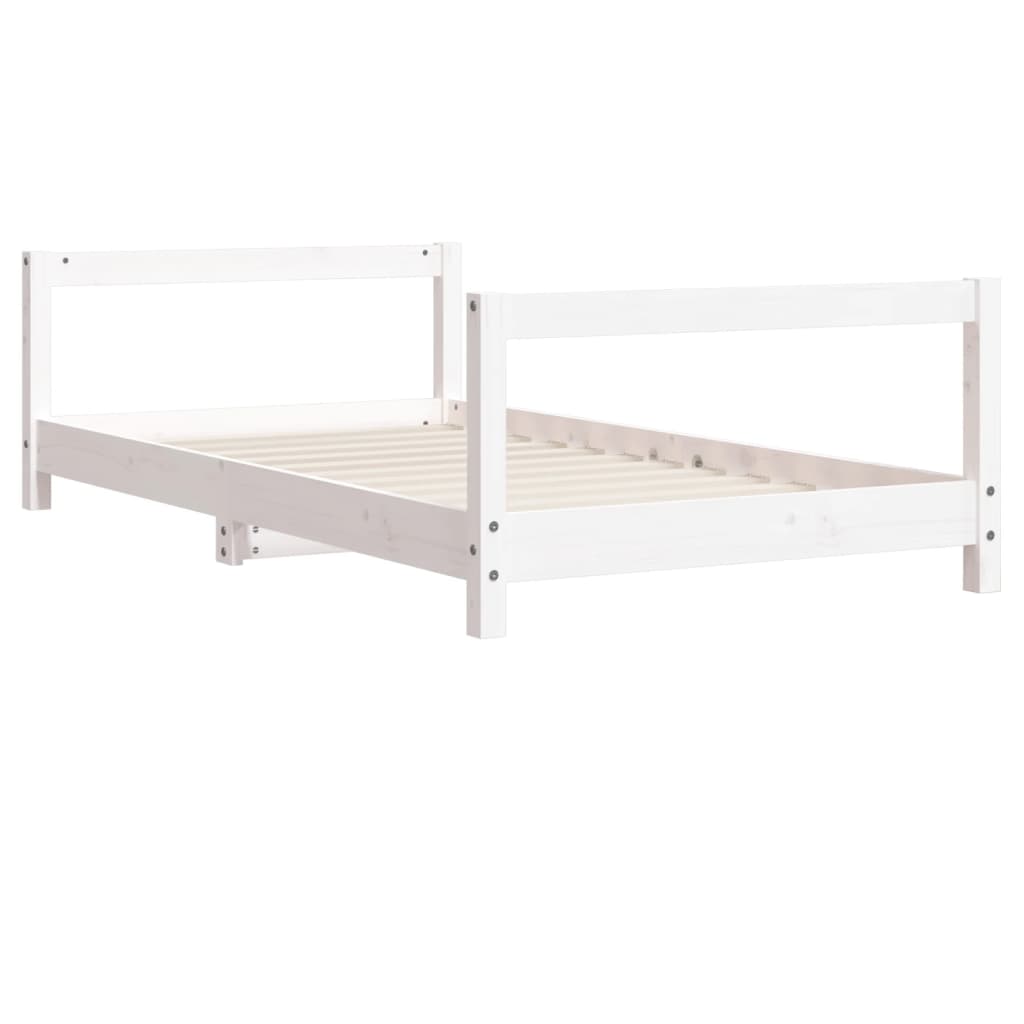 vidaXL Cadru de pat pentru copii, 80x160 cm, lemn masiv de pin vidaXL Cadru de pat pentru copii, 80x160 cm, lemn masiv de pin