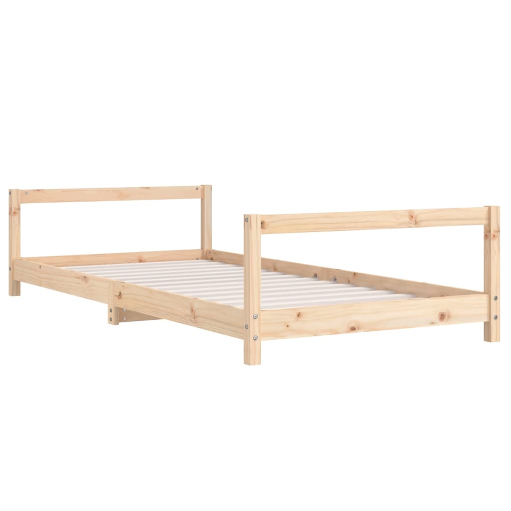 vidaXL Cadru de pat pentru copii, 90x190 cm, lemn masiv de pin vidaXL Cadru de pat pentru copii, 90x190 cm, lemn masiv de pin