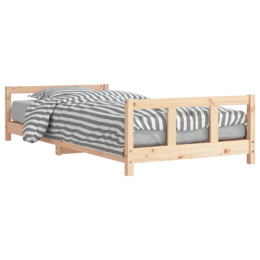 vidaXL Cadru pat pentru copii, 90x200 cm, lemn masiv de pin vidaXL Cadru pat pentru copii, 90x200 cm, lemn masiv de pin