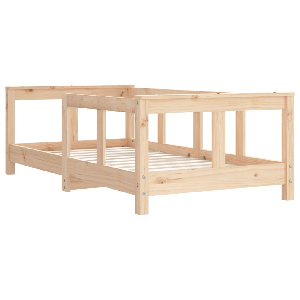 vidaXL Cadru de pat pentru copii, 70x140 cm, lemn masiv de pin vidaXL Cadru de pat pentru copii, 70x140 cm, lemn masiv de pin