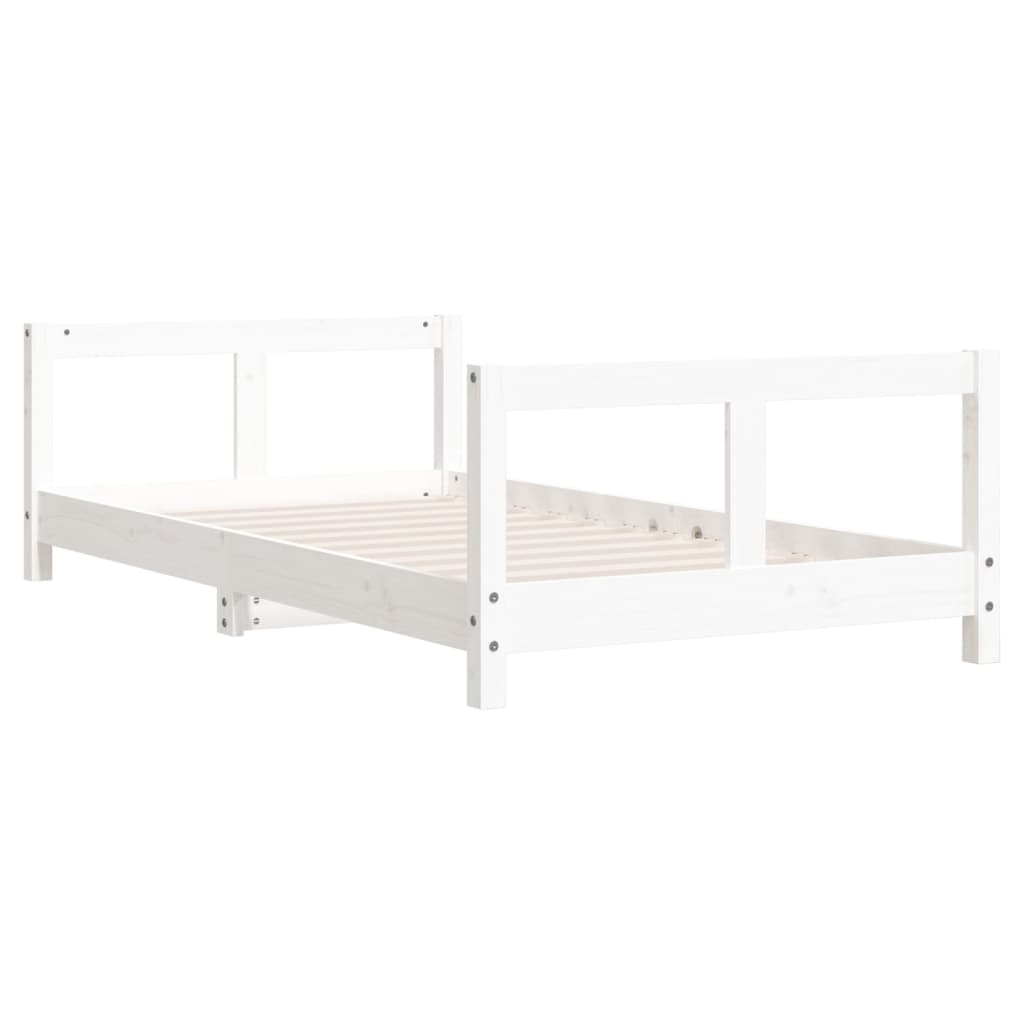vidaXL Cadru de pat pentru copii, 80x160 cm, lemn masiv de pin vidaXL Cadru de pat pentru copii, 80x160 cm, lemn masiv de pin