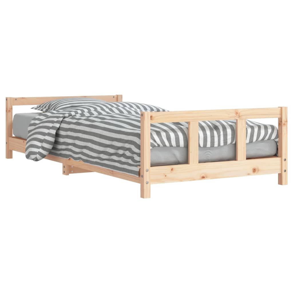 vidaXL Cadru de pat pentru copii, 90x190 cm, lemn masiv de pin