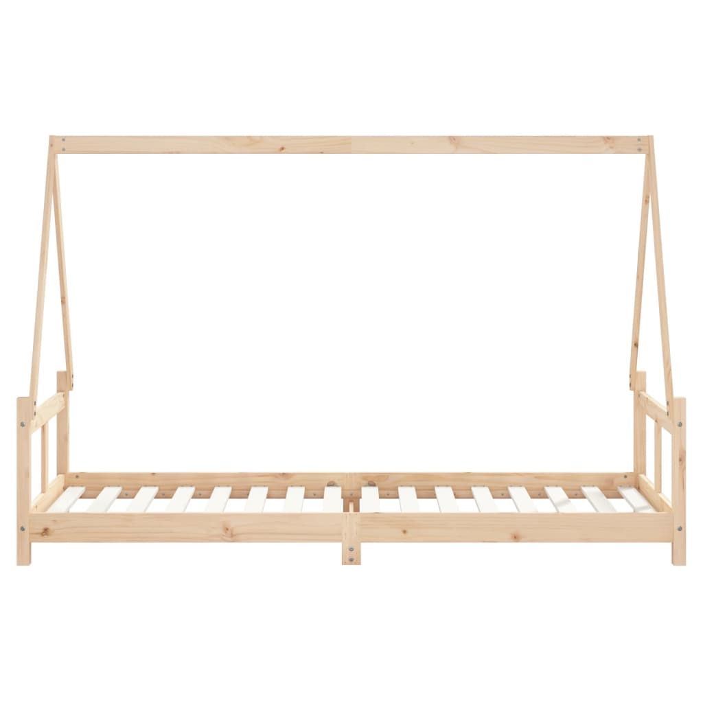 vidaXL Cadru de pat pentru copii, 80x200 cm, lemn masiv de pin vidaXL Cadru de pat pentru copii, 80x200 cm, lemn masiv de pin