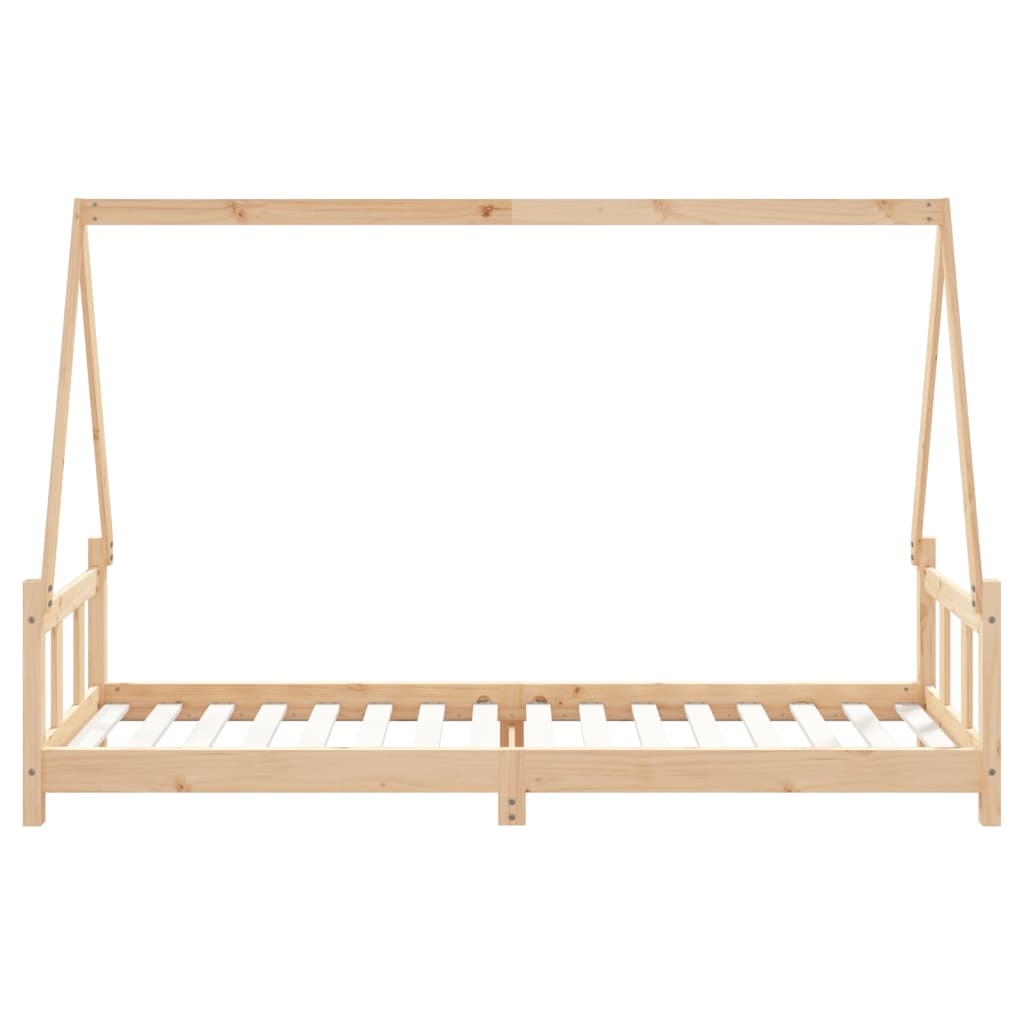 vidaXL Cadru pat pentru copii, 90x200 cm, lemn masiv de pin vidaXL Cadru pat pentru copii, 90x200 cm, lemn masiv de pin