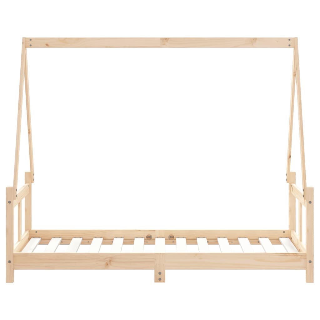 vidaXL Cadru de pat pentru copii, 80x160 cm, lemn masiv de pin vidaXL Cadru de pat pentru copii, 80x160 cm, lemn masiv de pin