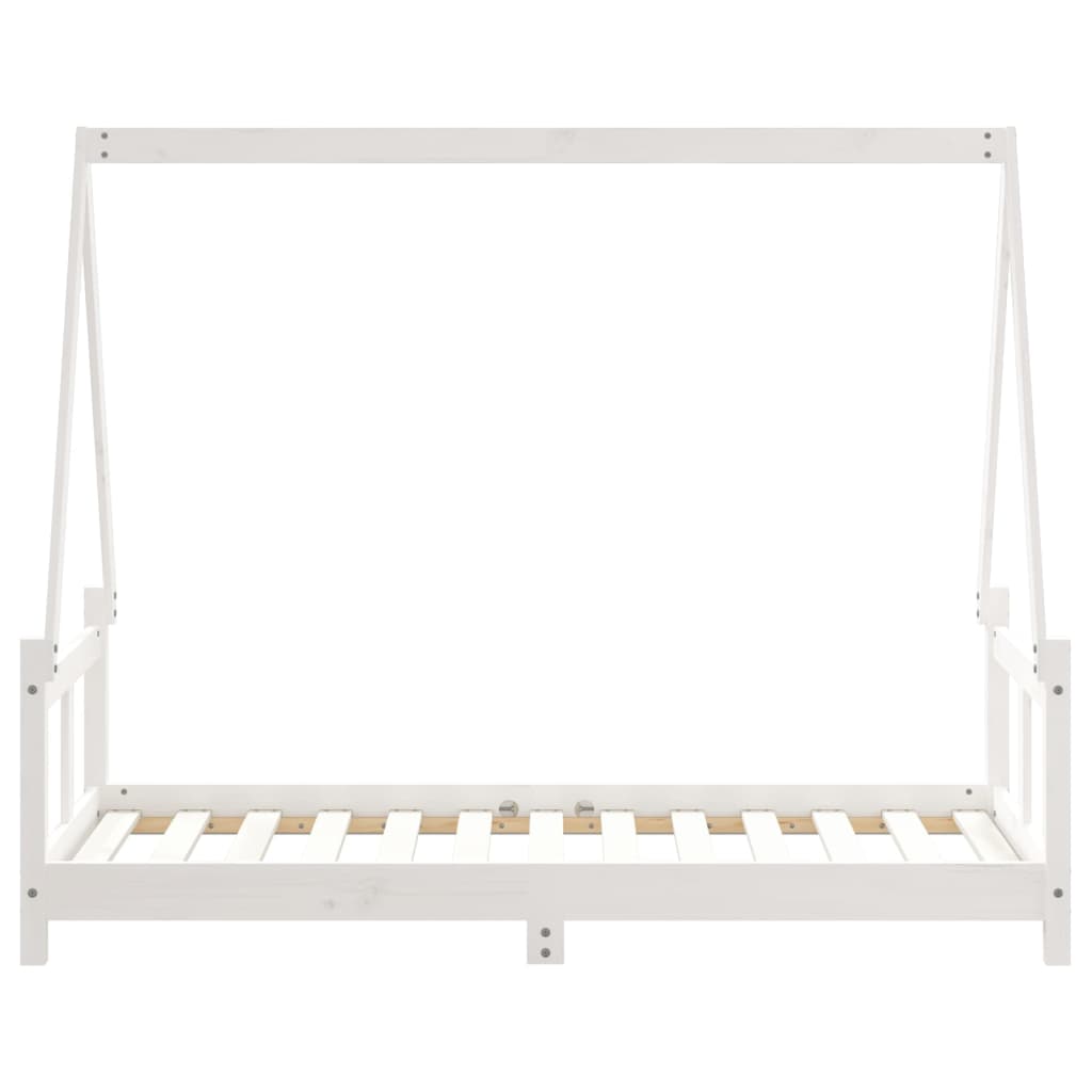 vidaXL Cadru de pat pentru copii, 80x160 cm, lemn masiv de pin vidaXL Cadru de pat pentru copii, 80x160 cm, lemn masiv de pin