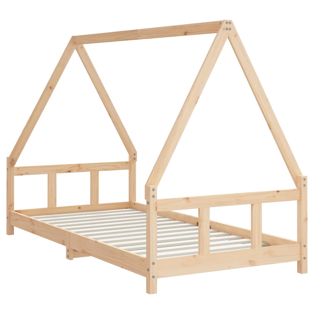vidaXL Cadru de pat pentru copii, 90x190 cm, lemn masiv de pin vidaXL Cadru de pat pentru copii, 90x190 cm, lemn masiv de pin