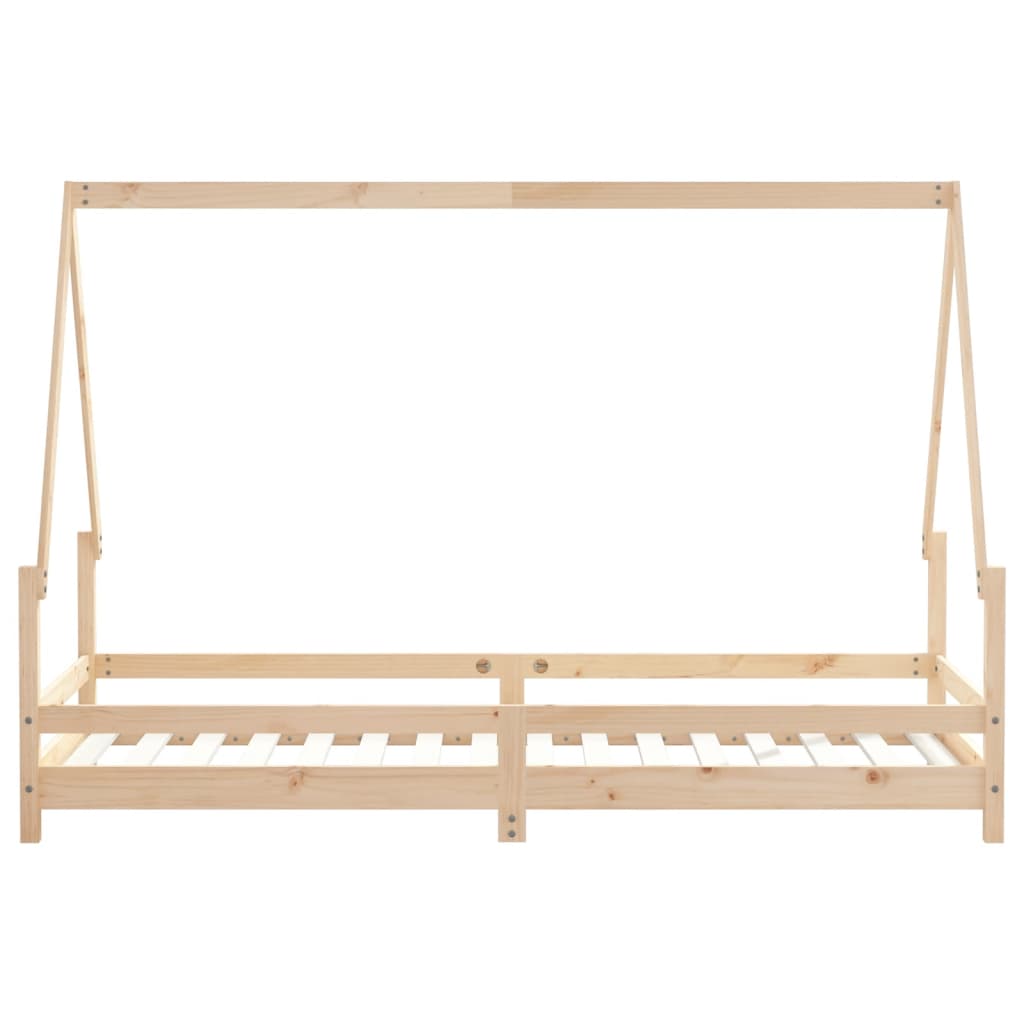 vidaXL Cadru pat pentru copii, 90x200 cm, lemn masiv de pin vidaXL Cadru pat pentru copii, 90x200 cm, lemn masiv de pin