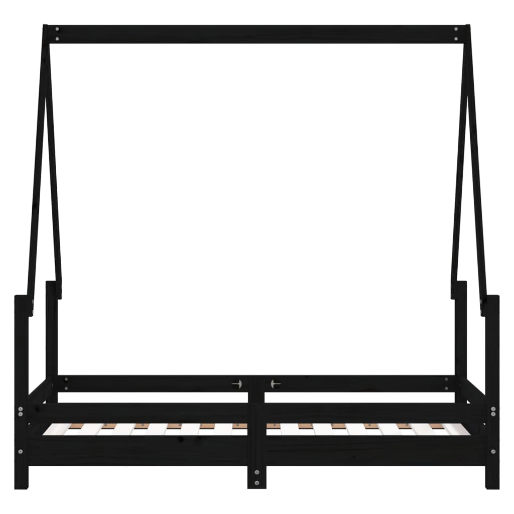 vidaXL Cadru de pat pentru copii, 70x140 cm, lemn masiv de pin vidaXL Cadru de pat pentru copii, 70x140 cm, lemn masiv de pin