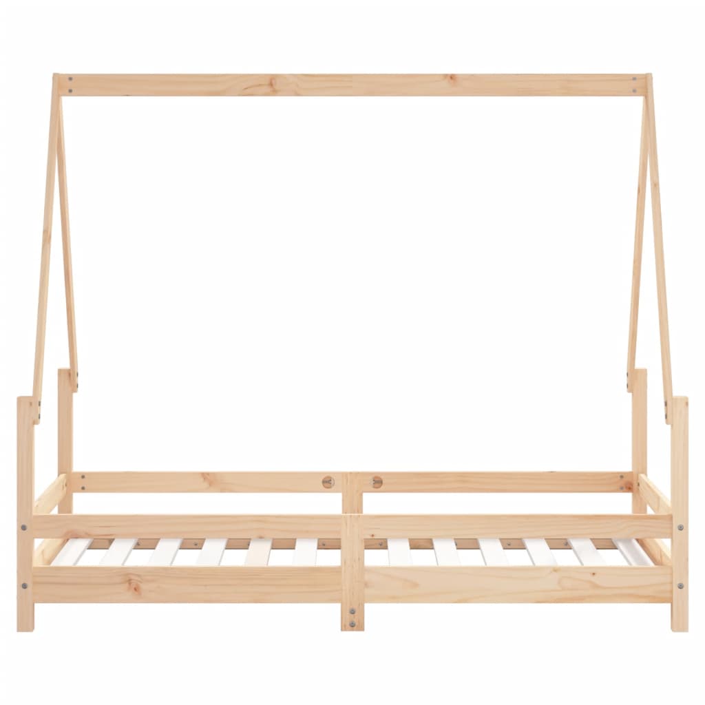 vidaXL Cadru de pat pentru copii, 80x160 cm, lemn masiv de pin vidaXL Cadru de pat pentru copii, 80x160 cm, lemn masiv de pin