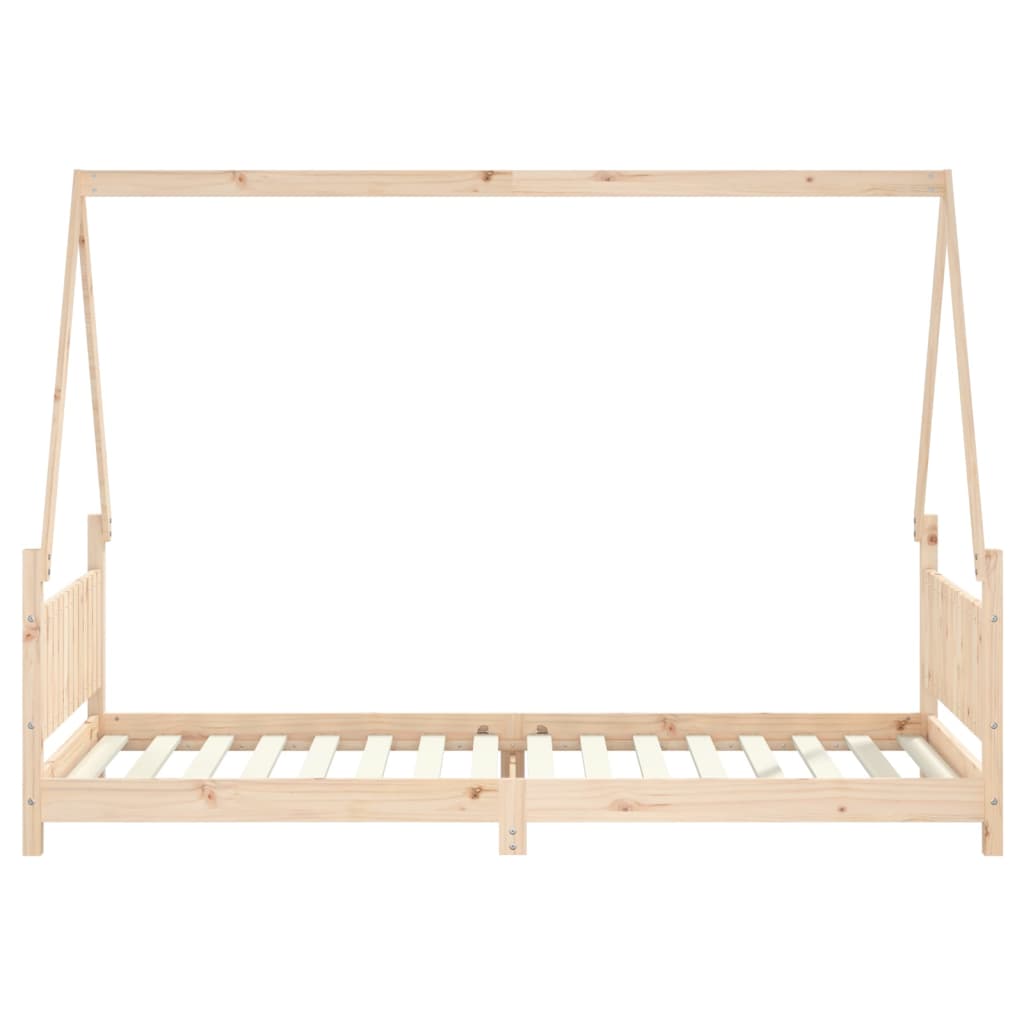 vidaXL Cadru pat pentru copii, 90x200 cm, lemn masiv de pin vidaXL Cadru pat pentru copii, 90x200 cm, lemn masiv de pin