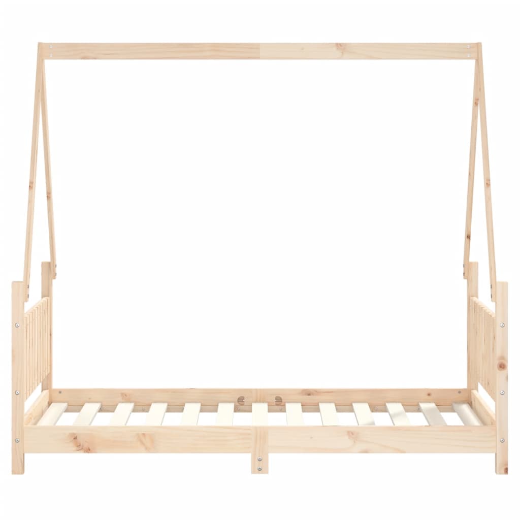 vidaXL Cadru de pat pentru copii, 80x160 cm, lemn masiv de pin vidaXL Cadru de pat pentru copii, 80x160 cm, lemn masiv de pin