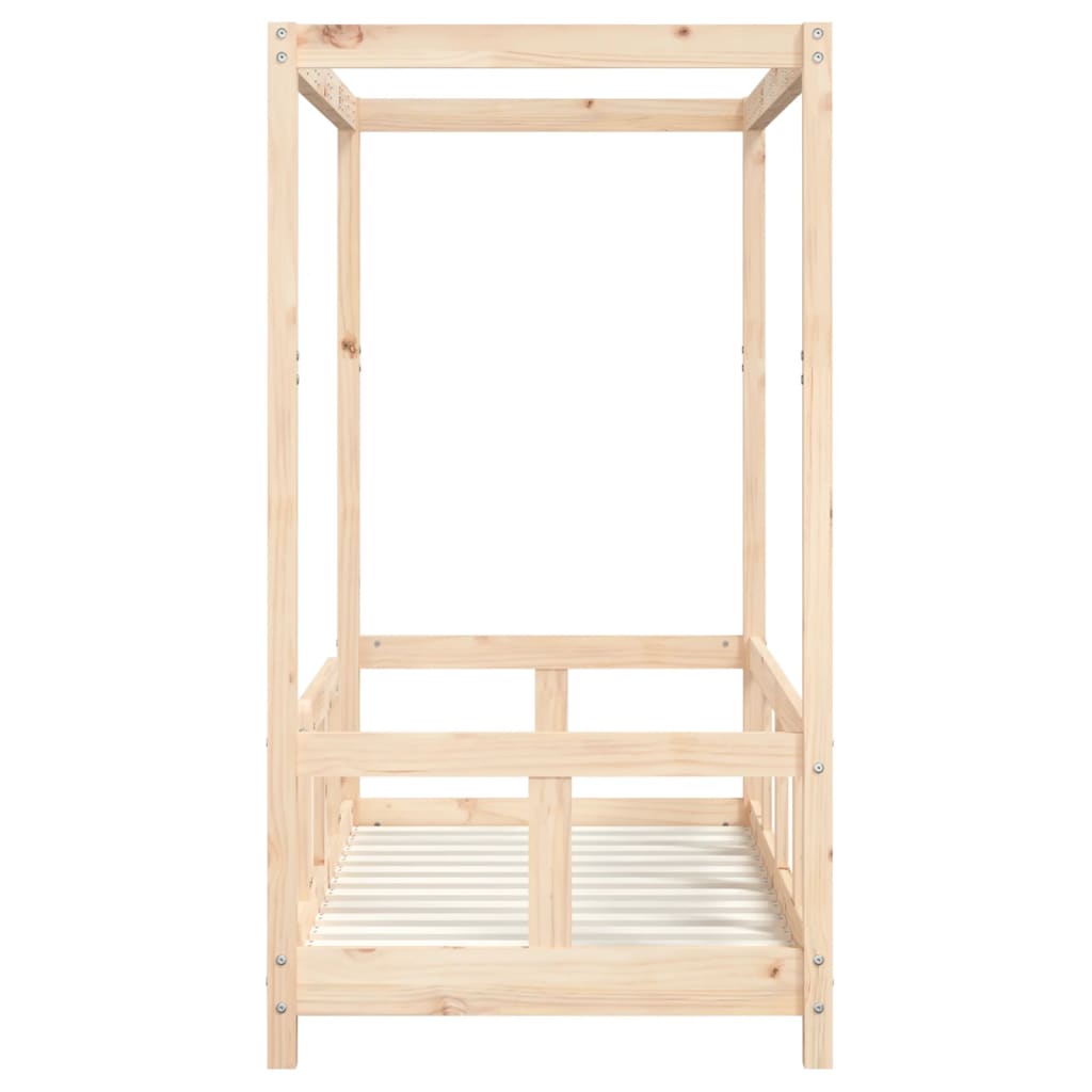 vidaXL Cadru de pat pentru copii, 70x140 cm, lemn masiv de pin vidaXL Cadru de pat pentru copii, 70x140 cm, lemn masiv de pin