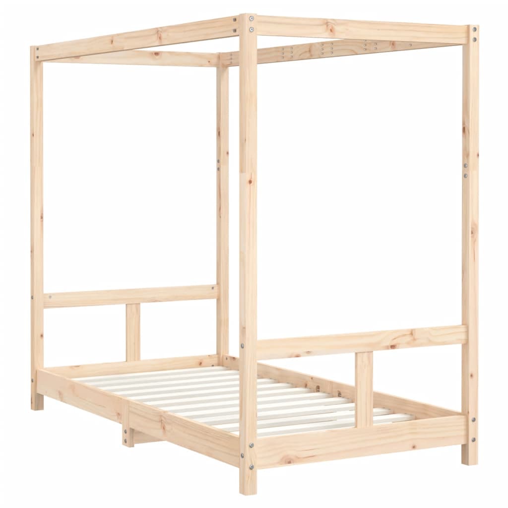 vidaXL Cadru de pat pentru copii, 80x160 cm, lemn masiv de pin vidaXL Cadru de pat pentru copii, 80x160 cm, lemn masiv de pin