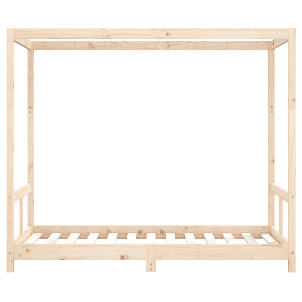 vidaXL Cadru de pat pentru copii, 80x160 cm, lemn masiv de pin vidaXL Cadru de pat pentru copii, 80x160 cm, lemn masiv de pin