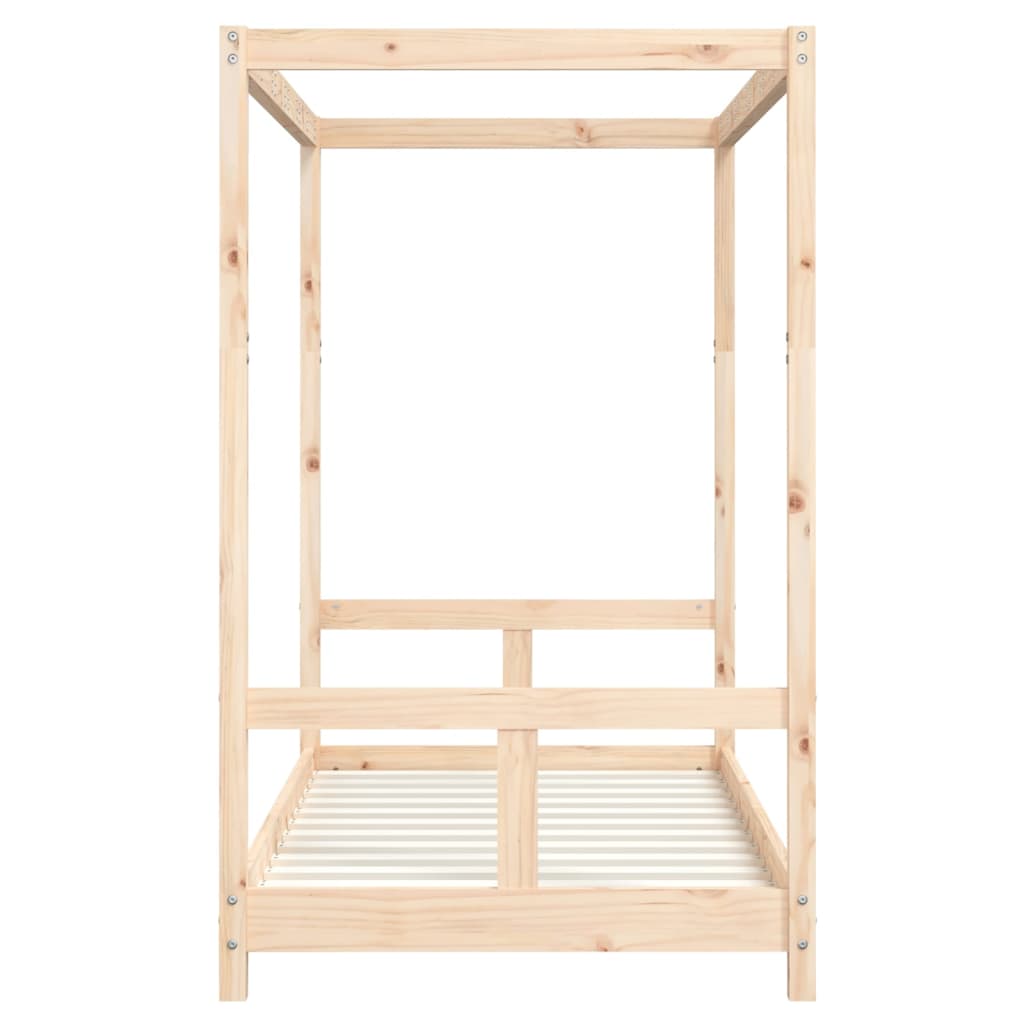 vidaXL Cadru de pat pentru copii, 80x160 cm, lemn masiv de pin vidaXL Cadru de pat pentru copii, 80x160 cm, lemn masiv de pin