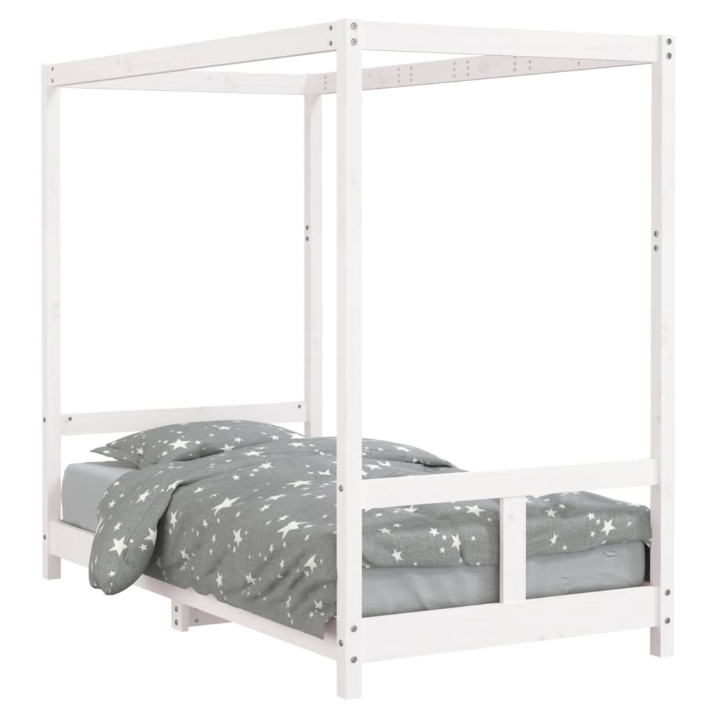 vidaXL Cadru de pat pentru copii, 80x160 cm, lemn masiv de pin