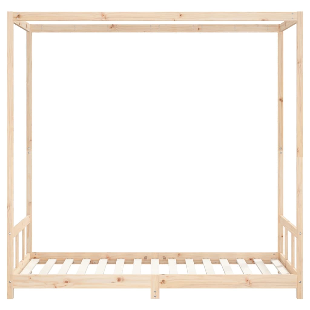vidaXL Cadru de pat pentru copii, 90x190 cm, lemn masiv de pin vidaXL Cadru de pat pentru copii, 90x190 cm, lemn masiv de pin