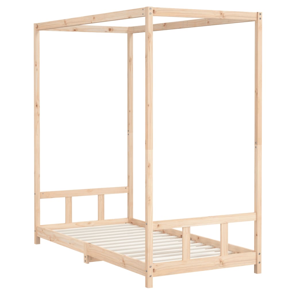vidaXL Cadru de pat pentru copii, 90x190 cm, lemn masiv de pin vidaXL Cadru de pat pentru copii, 90x190 cm, lemn masiv de pin