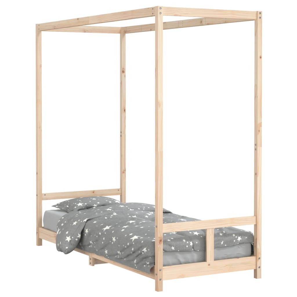 vidaXL Cadru de pat pentru copii, 80x200 cm, lemn masiv de pin vidaXL Cadru de pat pentru copii, 80x200 cm, lemn masiv de pin