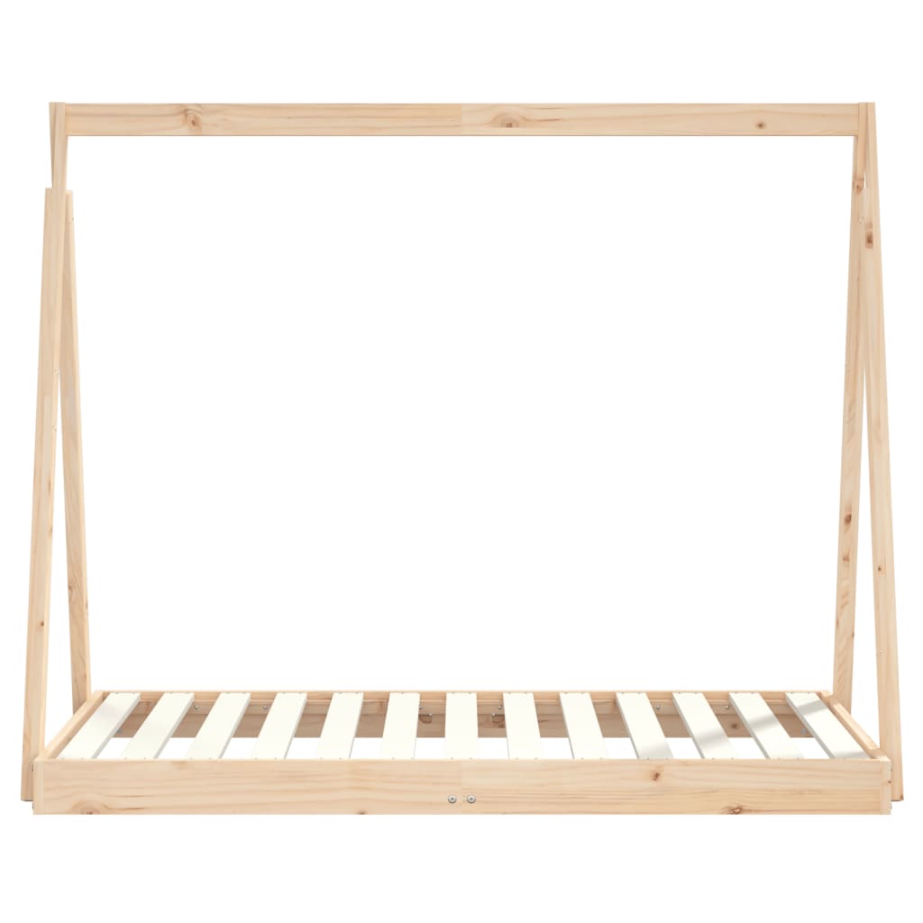 vidaXL Cadru de pat pentru copii, 70x140 cm, lemn masiv de pin vidaXL Cadru de pat pentru copii, 70x140 cm, lemn masiv de pin
