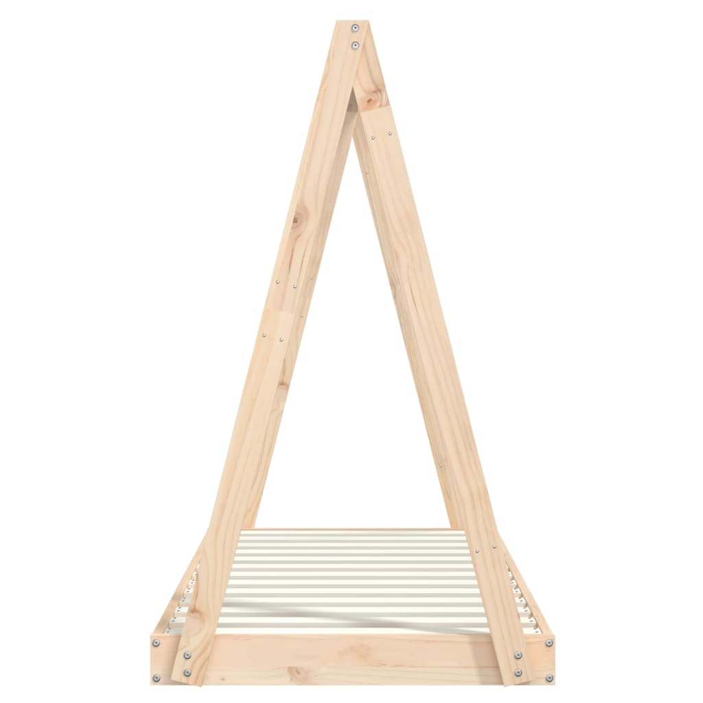 vidaXL Cadru de pat pentru copii, 70x140 cm, lemn masiv de pin vidaXL Cadru de pat pentru copii, 70x140 cm, lemn masiv de pin