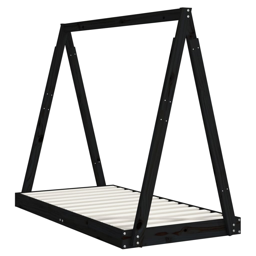 vidaXL Cadru de pat pentru copii, 70x140 cm, lemn masiv de pin vidaXL Cadru de pat pentru copii, 70x140 cm, lemn masiv de pin