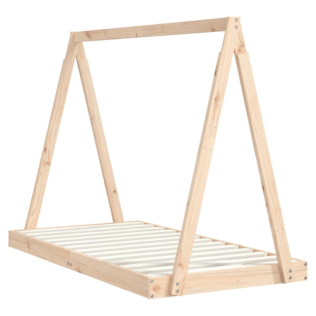vidaXL Cadru de pat pentru copii, 80x160 cm, lemn masiv de pin vidaXL Cadru de pat pentru copii, 80x160 cm, lemn masiv de pin