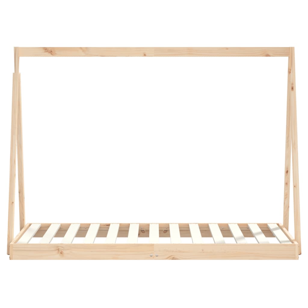 vidaXL Cadru de pat pentru copii, 80x160 cm, lemn masiv de pin vidaXL Cadru de pat pentru copii, 80x160 cm, lemn masiv de pin
